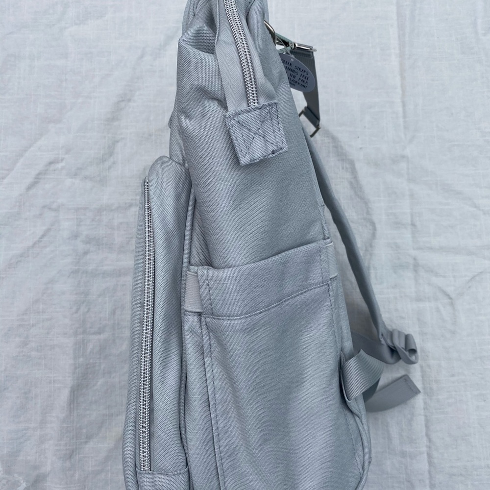 AMILLIARDI Diaper Bag Backpack in Light Grey NEW - Picture 2 of 7
